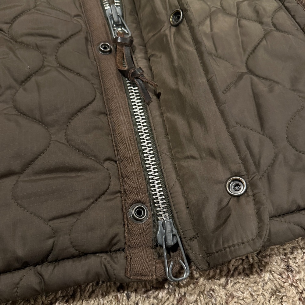 Vintage Abercrombie & Fitch SHERPA QUILTED BOMBER XL - Picture 7 of 9